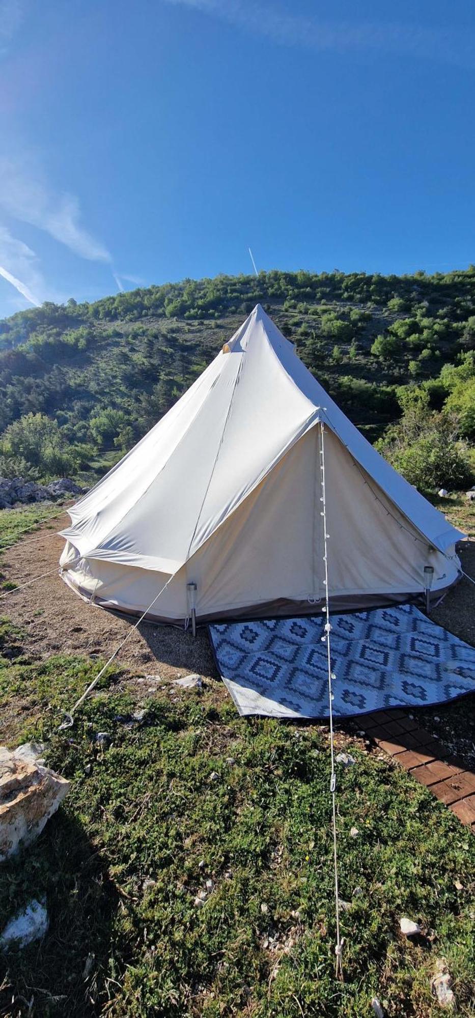 Tente Lodge Type Tipi A 1H De Nice Voie Lactee Bezaudun-les-Alpes 외부 사진